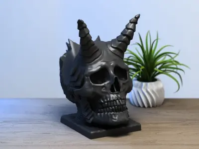 Skull dragon ps5 controller stand 3D print model