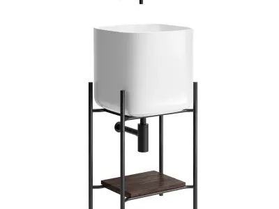 Diva 3 Floor Standing Vanity Unit by Scarabeo Ceramiche 3D model