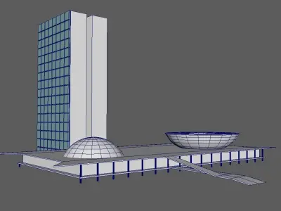 Congresso Nacional - Brasilia 3D model