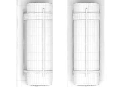 Hubbardton Forge Banded Seeded Glass Sconce 3D model