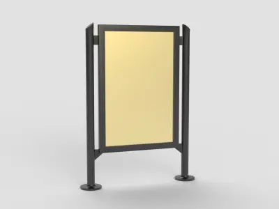 Citylight Poster 3D model