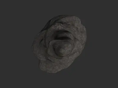Cave Rock 02 - Base Low-poly 3D model