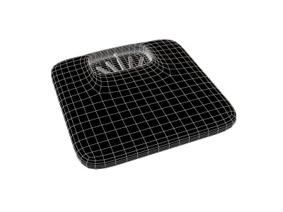 Cartoon Weight Scale v1 001 Low-poly 3D model