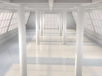 Futuristic Warehouse 3D model
