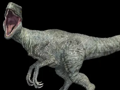  Velociraptor (Rigged) 