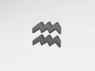 Aquarius v2 001 Low-poly 3D model
