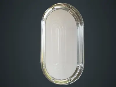 Bulkhead Light 1B Low-poly 3D model