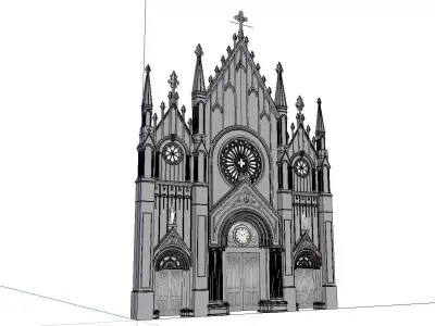 Architecture-Religion-God-Culture-Temple-0257 church 3D model