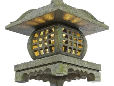 Chinese Garden Lantern 3D model