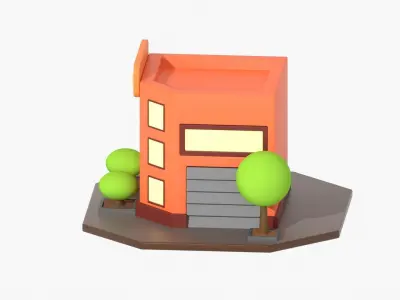 Post Office 3D Illustration 3D model