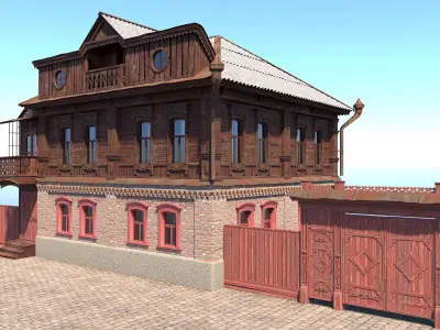 Old House2 Low-poly 3D model