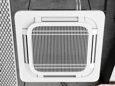 Industrial ceiling 8 3D model