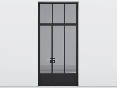 Aluminium door 174 3D model