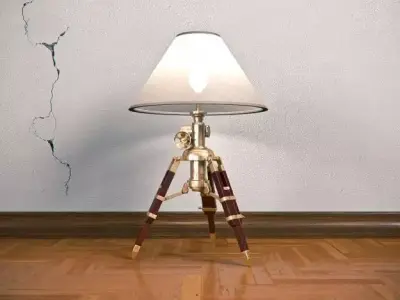 Tripod table lamp 3D model