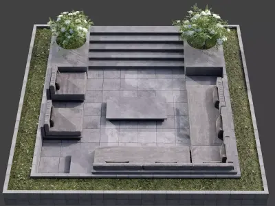 SITTING AREA NO14 A 3D model