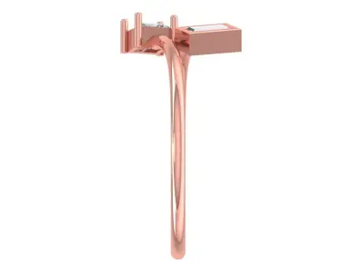 Women Light Weight Band Ring 3D print model 6