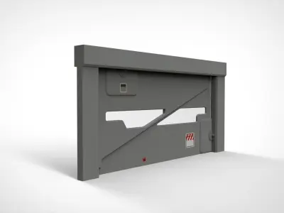 sci fi door 2 3D model