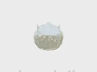 Futuristic Flying Taxi Concept Vehicle Low-poly 3D model