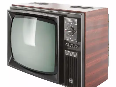 Vintage TV Rassvet 307-1 3D model