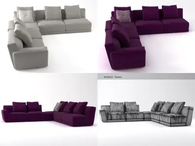 Luis sofa comp5 3D model