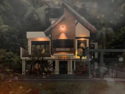 Exterior architectural model  3D model