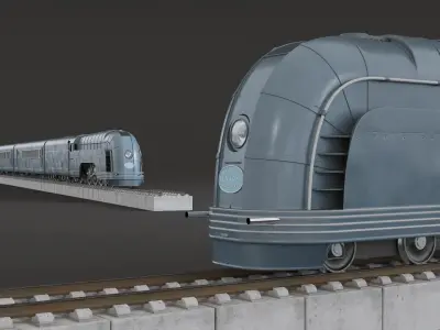  NYC Mercury Train with Railroad 