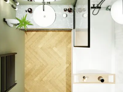 Small bathroom Free 3D model