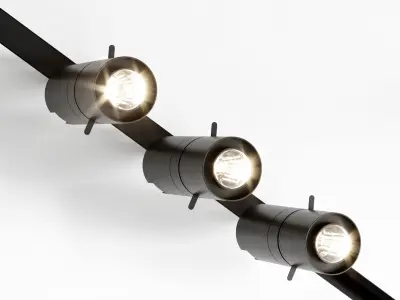 Donolux set three led lights 3D model