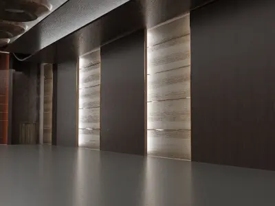 Conference hall Low-poly 3D model