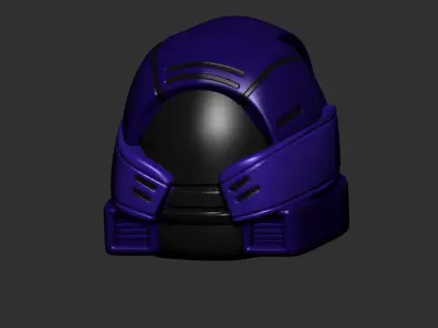 helmet high poly sculpt 3d printable ver 7 3D model 3D model 69