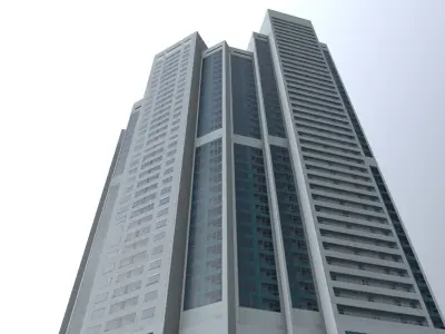 Moscow House Building50 Low-poly 3D model