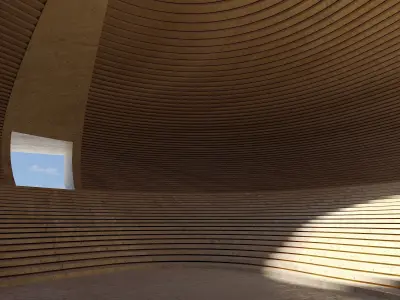 Parametric Circular Landscape 3D model