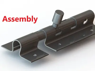 Sliding Lock - SolidWorks  3D model