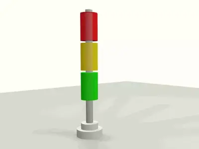 Signale  traffic light Free low-poly 3D model