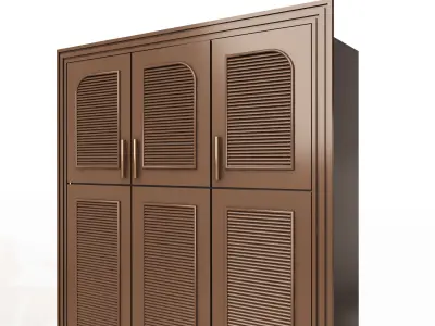 Blinds Wardrobe Door Classic 3 Low-poly 3D model
