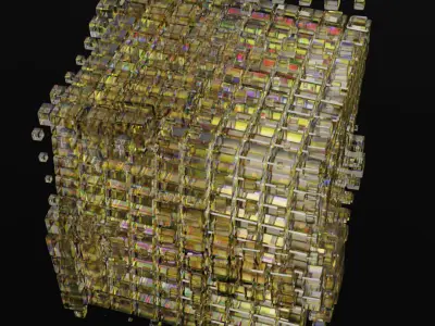Abstract animated Figure  3D model