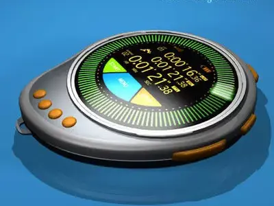 Future chronometer 3D model