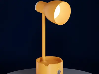 Object Holder Desk Lamp On the Office - Luminaire Low-poly 3D model