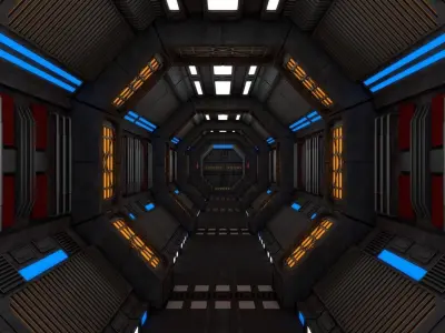 Sci Fi Interior 3D model