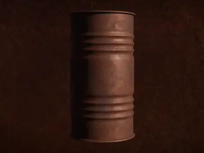 Metal Barrels Series Iron Relics Content G1 3D 3D model