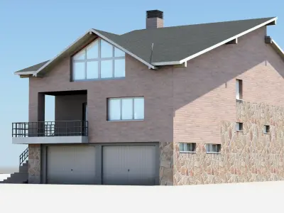 Detached house 1 3D model