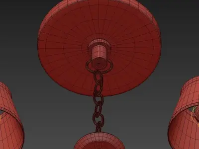Hudson Valley Menlo Park 6 Light Chandelier 3D model