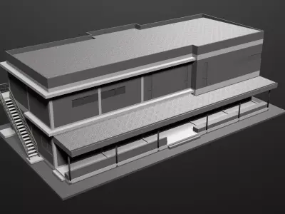 Simple office 3D model