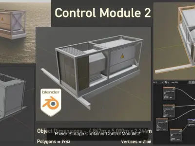 Power Storage Container Package by vis-all-3d