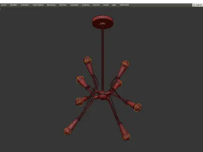 ED ELLEN DEGENERES PIRO MEDIUM CHANDELIER Low-poly 3D model