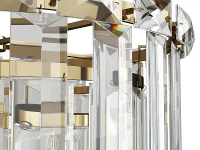 Arden Chandelier Low-poly 3D model