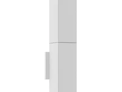 Raine Rectangular Acrylic Outdoor LED Wall Sconce 3D model