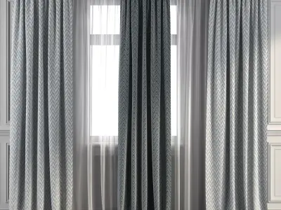 Curtain Set 272 3D model