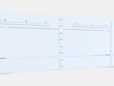 NORDLI Headboard 1 Low-poly 3D model