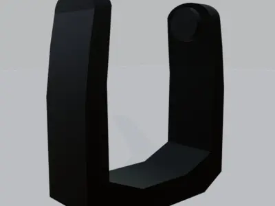 Moving head arm 1 A English Ver Free low-poly 3D model